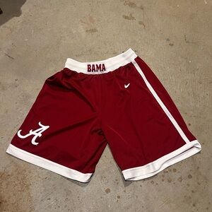 Nike Alabama Crimsom Men's Crimson and White Basketball Athletic Shorts